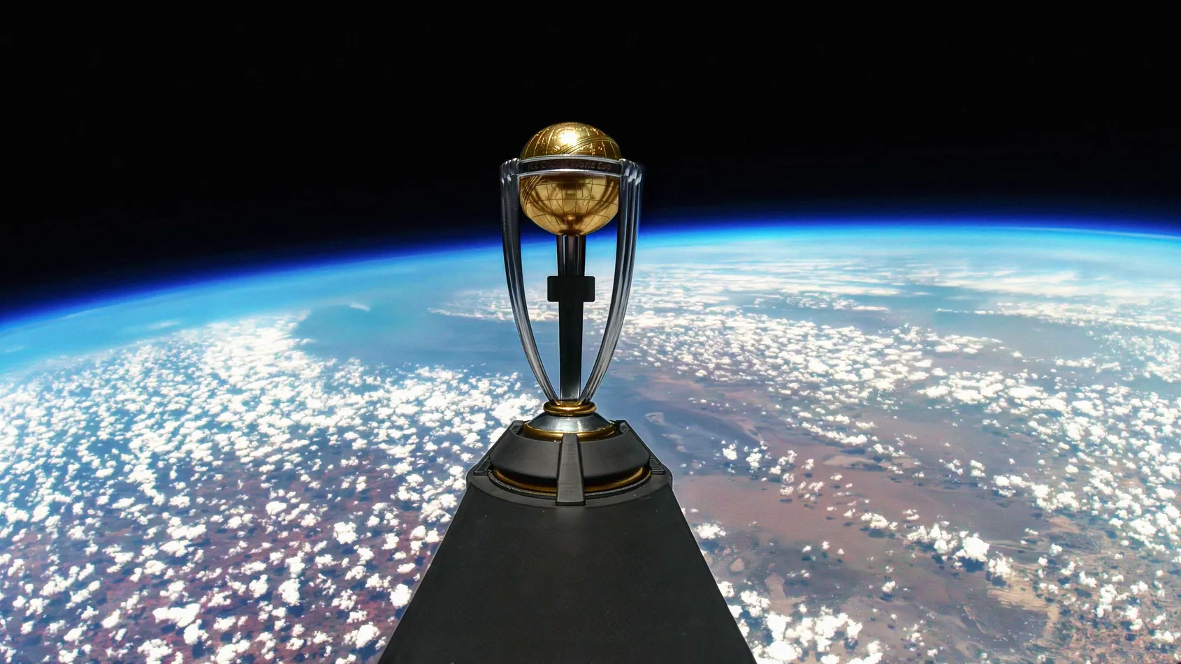 Biggest ever ICC Men’s Cricket World Cup 2023 Trophy Tour goes into the stratosphere
