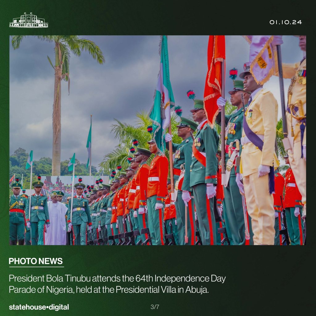Nigeria Celebrates 64 Years Of Independence With Grand Parade Military 