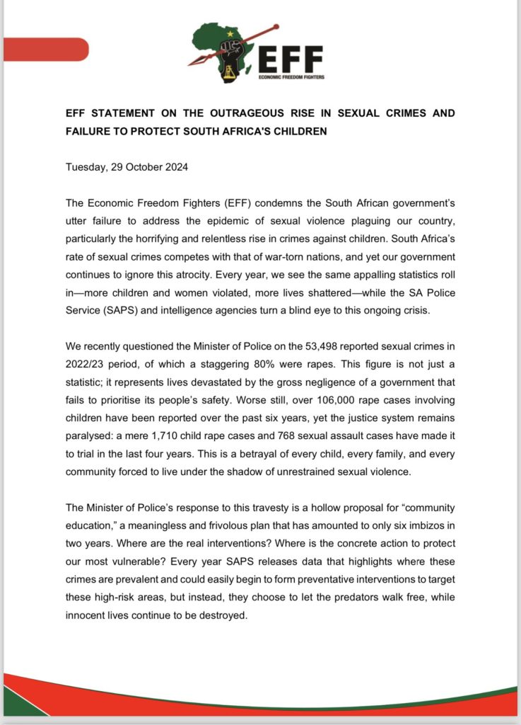 GbES_RKXgAAlZLH-737x1024 EFF Condemns Rise in Sexual Crimes and Government Inaction on Child Protection in South Africa