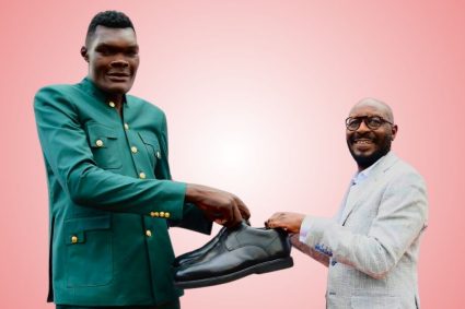 Making History: Bata Kenya Delivers Largest Shoes for Bradley ‘The Goliath’